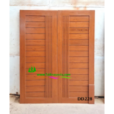 ประตูไม้สักบานคู่ รหัส DD228